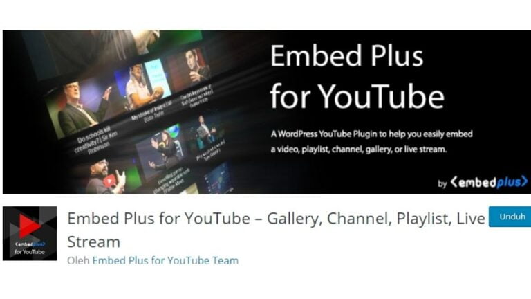 Video Youtube By Embed Plus