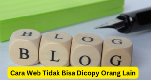 Cara Web Tidak Bisa Dicopy Orang Lain