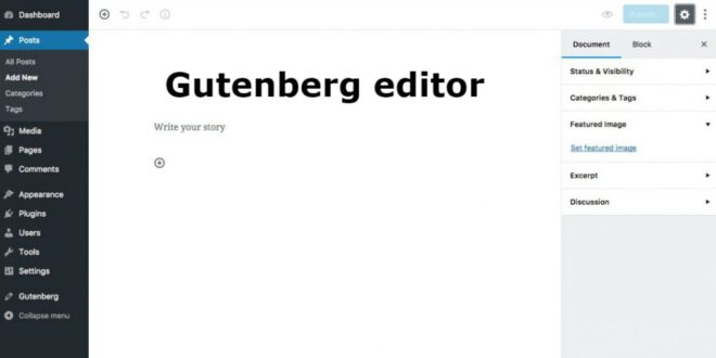 Menggunakan Gutenberg Editor di WordPress