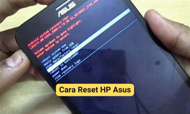 Cara Reset HP Asus