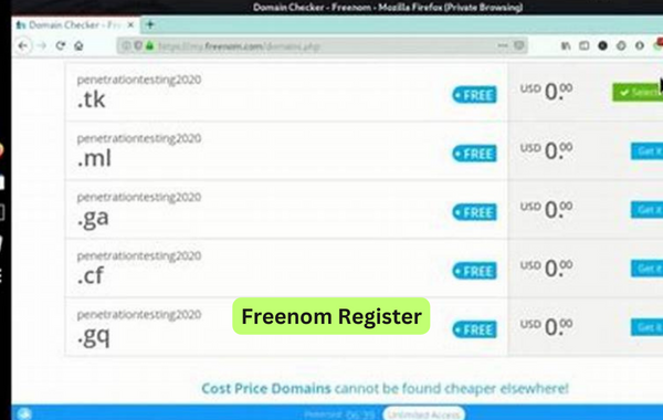 Freenom Register