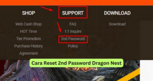 Cara Reset 2nd Password Dragon Nest