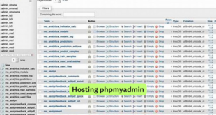 Hosting phpmyadmin