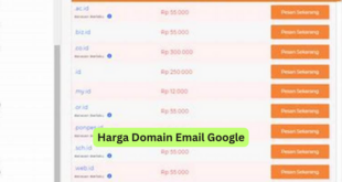 Harga Domain Email Google