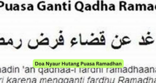 Doa Nyaur Hutang Puasa Ramadhan