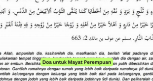 Doa untuk Mayat Perempuan