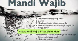 Niat Mandi Wajib Pria Keluar Mani