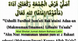 Niat Sholat Jumat dalam Bahasa Latin