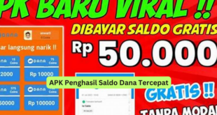 APK Penghasil Saldo Dana Tercepat