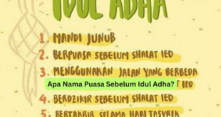 Apa Nama Puasa Sebelum Idul Adha