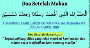 Doa Setelah Makan Latin