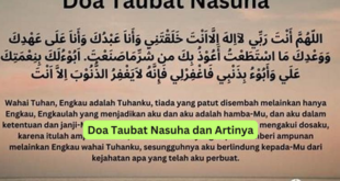 Doa Taubat Nasuha dan Artinya