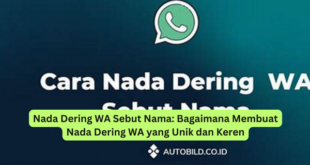 Nada Dering WA Sebut Nama Bagaimana Membuat Nada Dering WA yang Unik dan Keren