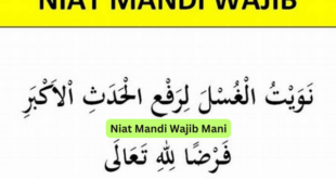 Niat Mandi Wajib Mani