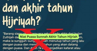 Niat Puasa Sunnah Akhir Tahun Hijriah