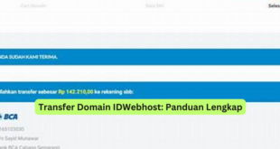 Transfer Domain IDWebhost Panduan Lengkap