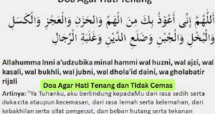 Doa Agar Hati Tenang dan Tidak Cemas