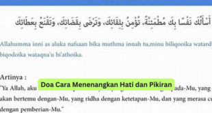 Doa Cara Menenangkan Hati dan Pikiran