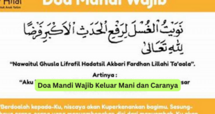 Doa Mandi Wajib Keluar Mani dan Caranya