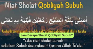 Jam Berapa Shalat Qobliyah Subuh