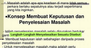 Langkah-Langkah Menyelesaikan Sesuatu Disebut