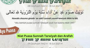 Niat Puasa Sunnah Tarwiyah dan Arafah