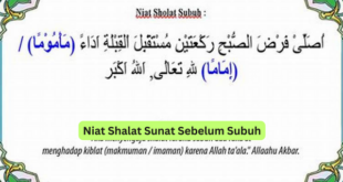 Niat Shalat Sunat Sebelum Subuh