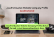 Jasa Pembuatan Website Company Profile Solusi Terbaik Untuk Menampilkan Bisnis Anda